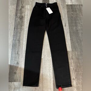 🖤NWT Filippa K Black Organic Cotton Tapered Jeans